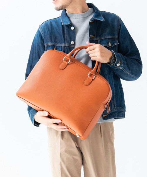 MURA（ムラ） ビジネスバッグ 大容量12L ダブルジッパー シュリンク