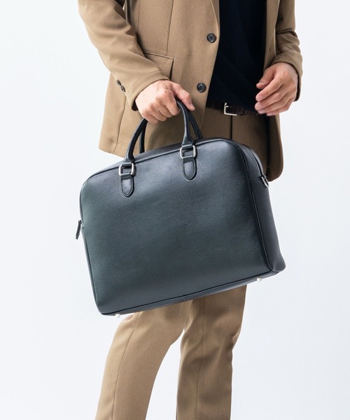 MURA（ムラ） ビジネスバッグ 大容量12L ダブルジッパー シュリンク