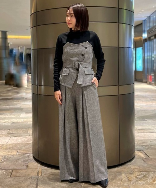 PINKY&DIANNE（ピンキー アンド ダイアン） パンツ へリンボーンタック