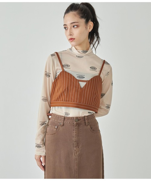 ANAP（アナップ） キャミソール ストライプビスチェ「セットアップ対応