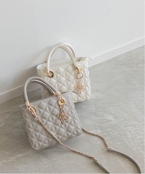 RANDA（ランダ） ハンドバッグ 2WAYキルティングバッグ : ZOZOTOWN