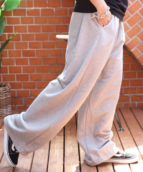 8 スウェットパンツ ジャージ ダブルタック極太スエットパンツ メンズ