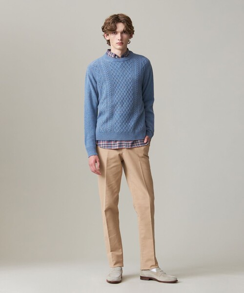 J.PRESS（J.プレス） セーター ニット 「Cash Lamb's wool」ケーブル