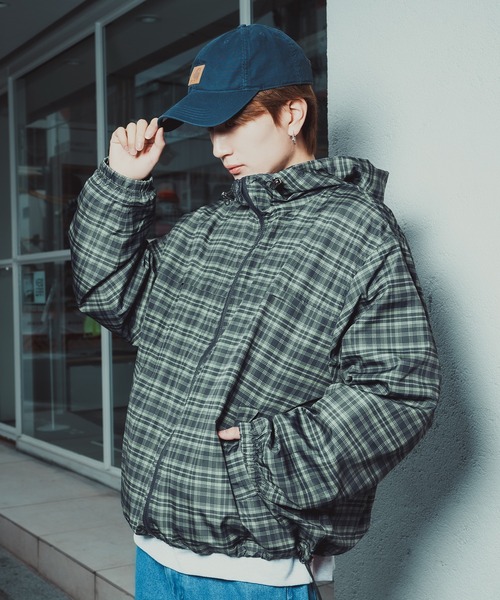 improves（インプローブス） ナイロンジャケット チェック柄