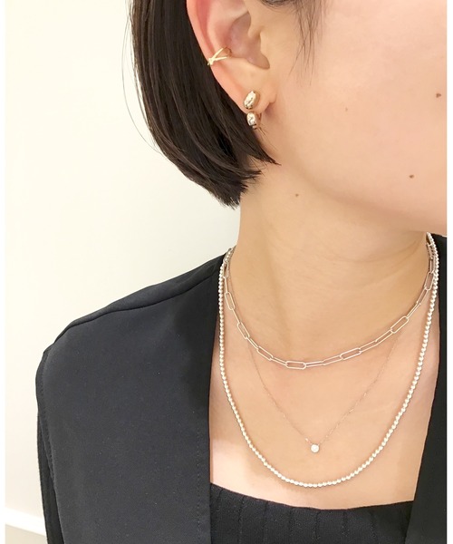 ete（エテ） ネックレス PT900/850 ダイヤモンド 0.2ct ネックレス