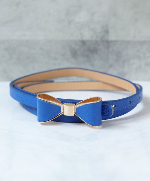 florist（フローリスト） ベルト リボンモチーフレディース細レザー