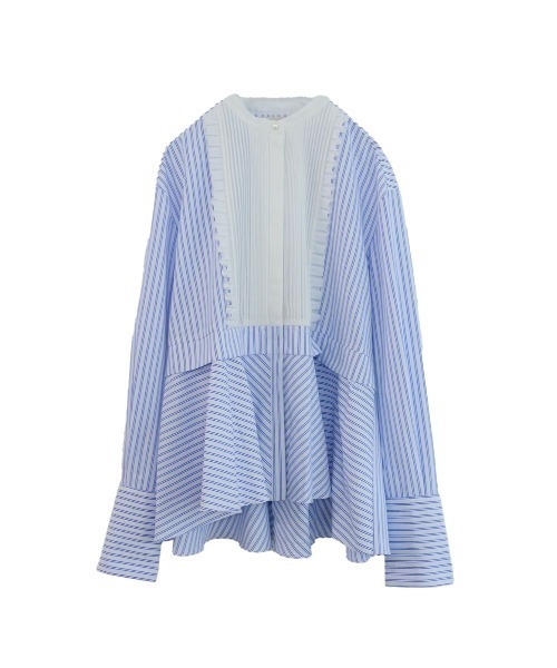 Marilyn Moon（マリリンムーン） タックフリルフレアシャツ レディース