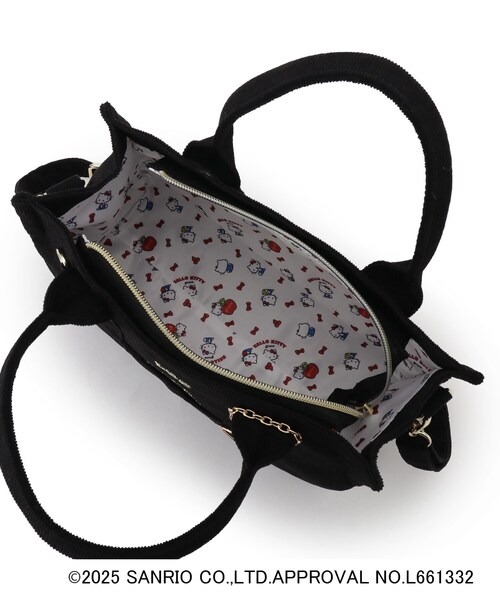 トートバッグ 「ハローキティ」Lee別注ポケット刺繍スクエアトート