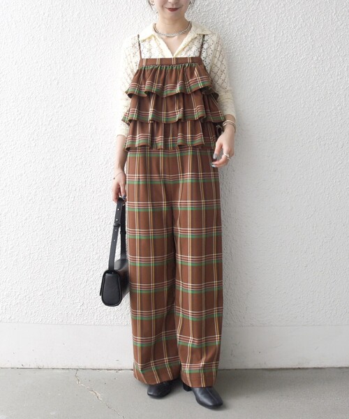 SHIPS any サロペット オーバーオール any:「洗濯機可能」チェック