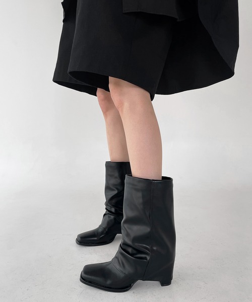 minsobi（ミンソビ） ブーツ 2WAYルーズブーツ レディース : ZOZOTOWN