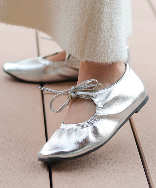 SESTO（セスト） バレエシューズ パンプス スムース素材レースアップ