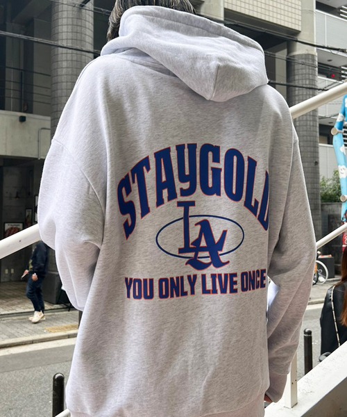 STAY GOLD（ステイゴールド） パーカー STAY GOLD LAロゴ ZIPパーカー