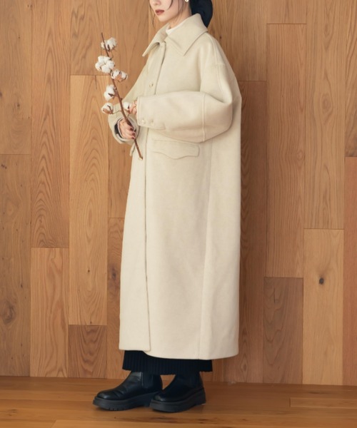 hinari（ヒナリ） コート アウター ミニシャギーロングコート