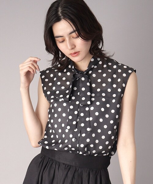 DRESSTERIOR（ドレステリア） ブラウス シャツ 「透け感/ドット柄