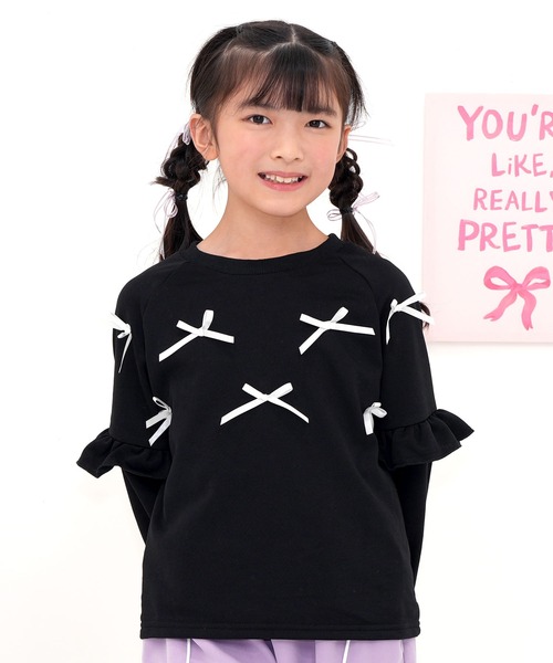 Bee des Bee tシャツ リボン付きトップス キッズ 子供服 女の子