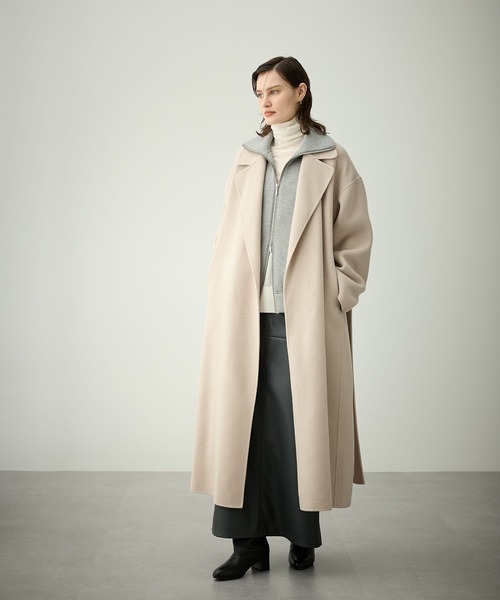 N.O.R.C コート アウター ウールメルトンロングリバーコート