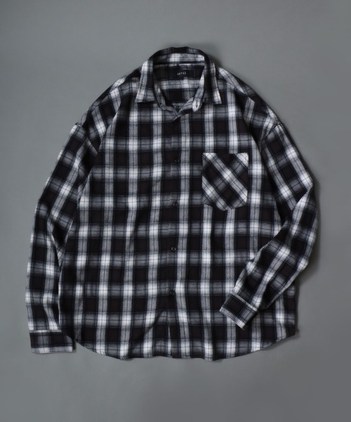 SITRY（シトリー） シャツ Ombre Check Shirt/オーバーサイズ オンブレ