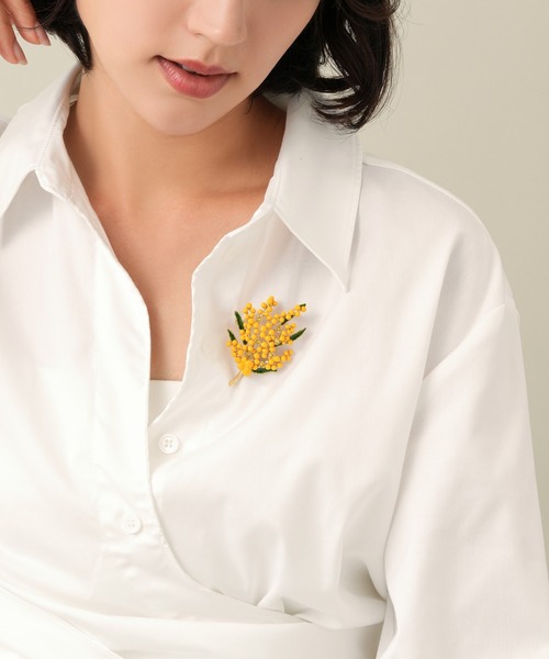 ヴァンドームブティック ブローチ ミモザ ブローチ レディース