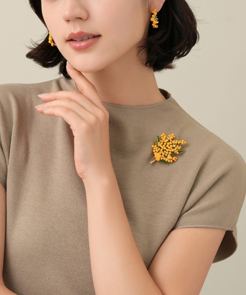 ヴァンドームブティック ブローチ ミモザ ブローチ レディース