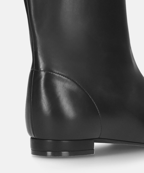 MAMIAN（マミアン） ブーツ ワイドシャフト フラット ロングブーツ