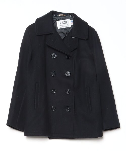 Schott ショット ピーコート 紺 M JKT② ショット ピーコート ネイビー