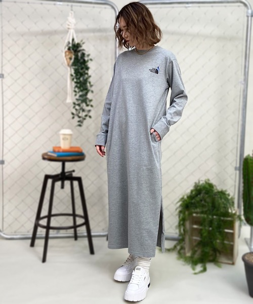 THE NORTH FACE（ザ ノースフェイス） 長袖ワンピース L グレー