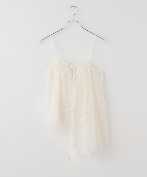 NOBLE（ノーブル） キャミソール 「追加」ラッセルレースギャザー