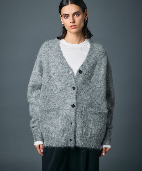 N.O.R.C カーディガン アルパカシャギーニットカーディガン レディース