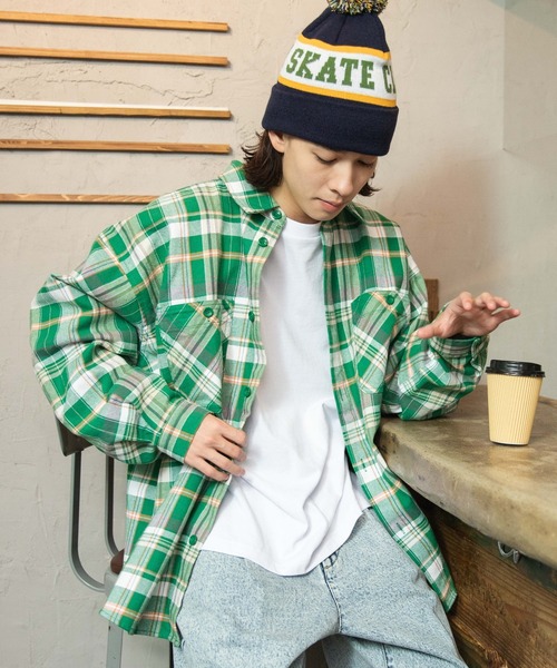 WEGO（ウィゴー） シャツ WEGO/ヘビーネルBIGチェックシャツ メンズ