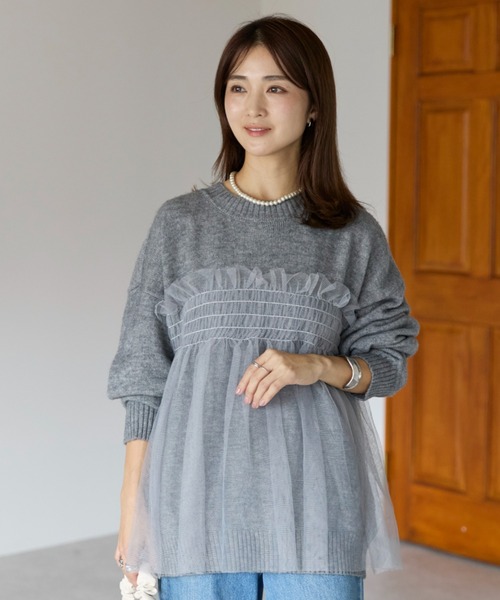 sakishimatokyo ニット セーター 新色追加「着映えトップス」アルパカ