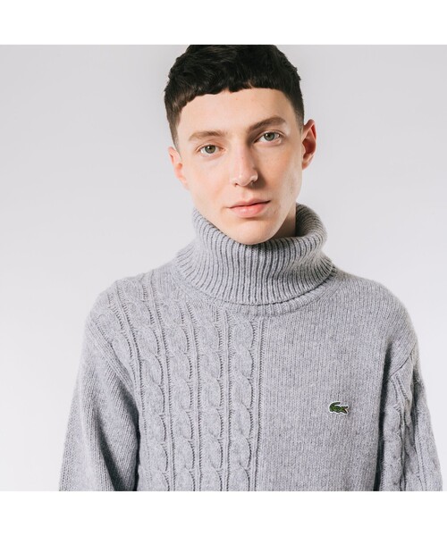 LACOSTE（ラコステ） セーター ニット アシンメトリータートルネック