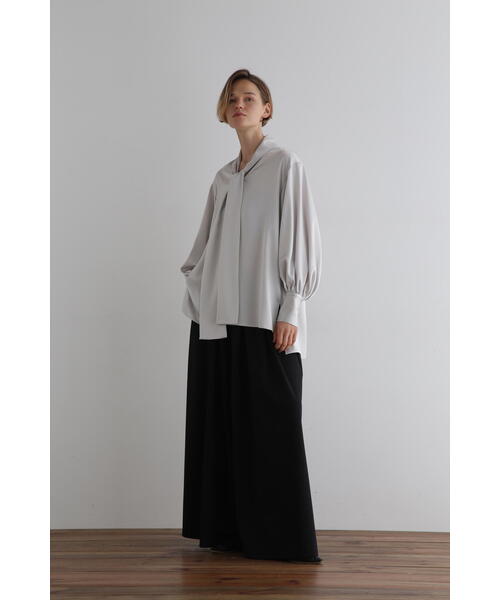 LE PHIL（ル フィル） ブラウス シャツ クラシックサテンブラウス