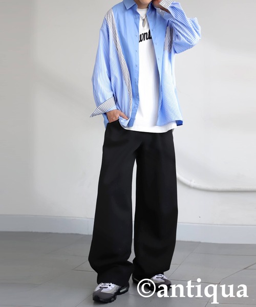 antiqua（アンティカ） パンツ コットンワイドパンツ レディース