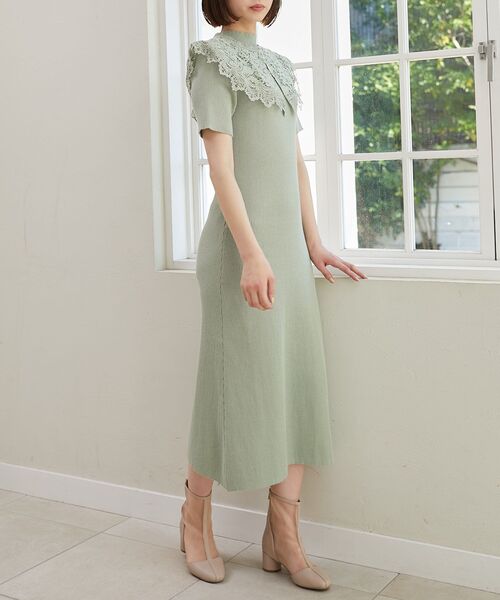 MAJESTIC LEGON（マジェスティックレゴン） ワンピース レースカラー