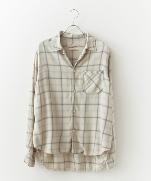 REMI RELIEF（レミ レリーフ） シャツ レーヨンツイルチェックシャツ