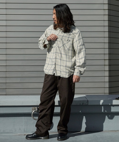 REMI RELIEF（レミ レリーフ） シャツ レーヨンツイルチェックシャツ