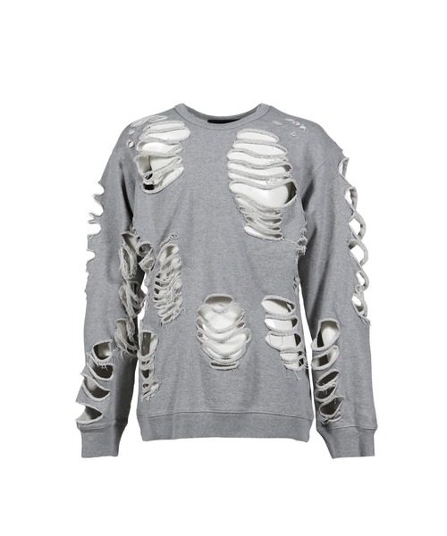 JUN/NAKAYAMA（ジュンナカヤマ） トレーナー スウェット DISTRESSED