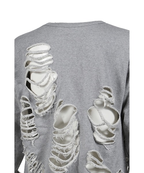 JUN/NAKAYAMA（ジュンナカヤマ） トレーナー スウェット DISTRESSED