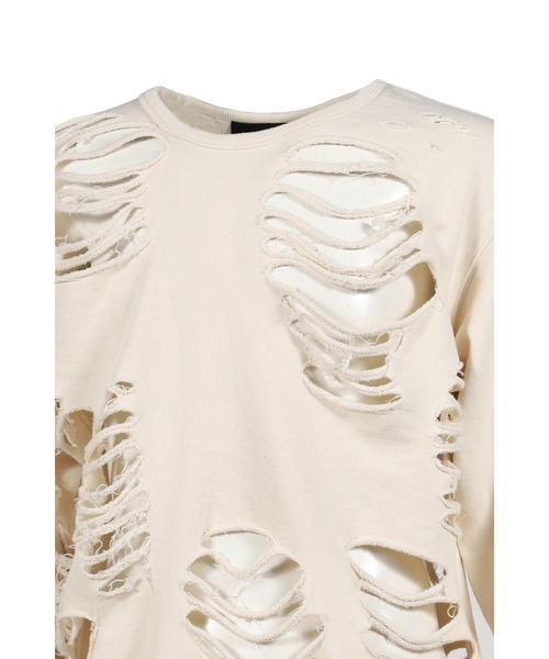 JUN/NAKAYAMA（ジュンナカヤマ） トレーナー スウェット DISTRESSED