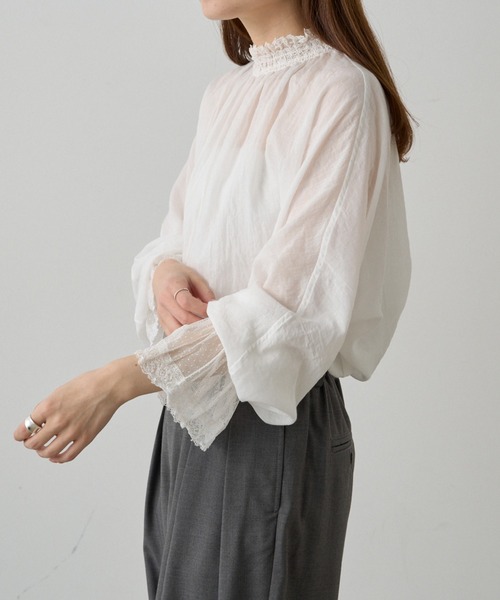 pual ce cin 「PUAL CE CIN」 長袖ブラウス FREE オフホワイト