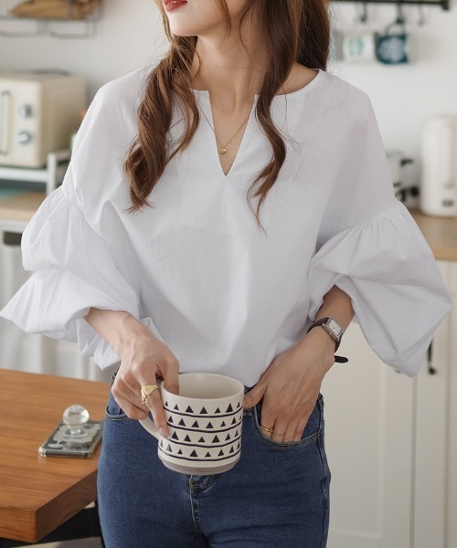 ABITOKYO（アビトーキョー） ブラウス シャツ ボリューム袖ルーズ