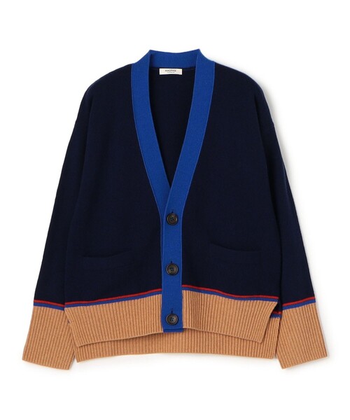 MACPHEE（マカフィー） カーディガン NZ LAMBS Vネックカーディガン