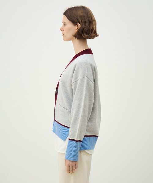 MACPHEE（マカフィー） カーディガン NZ LAMBS Vネックカーディガン