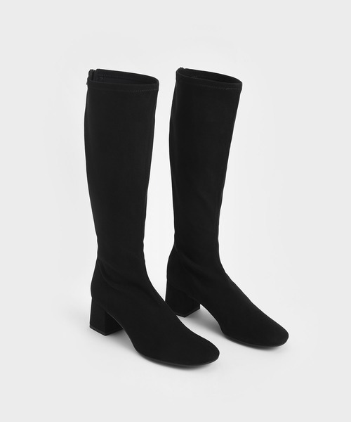 CHARLES & KEITHブロックヒールロングブーツ 36 23センチ CHARLES