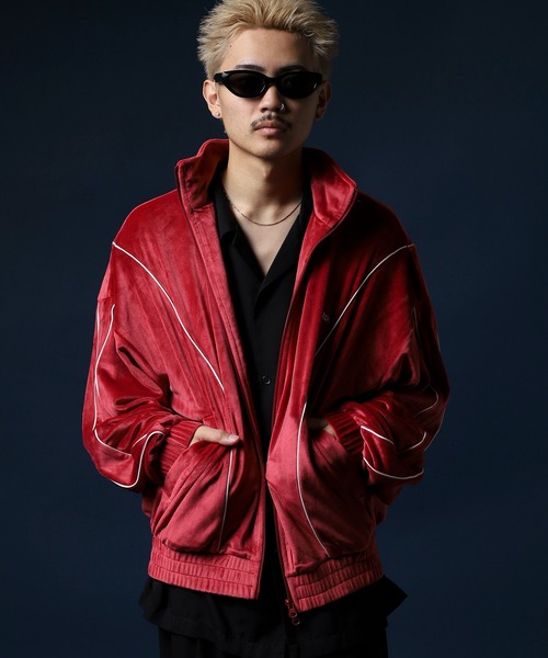 NERDY ジャージ ベロアパイピングトラックトップ メンズ レディース