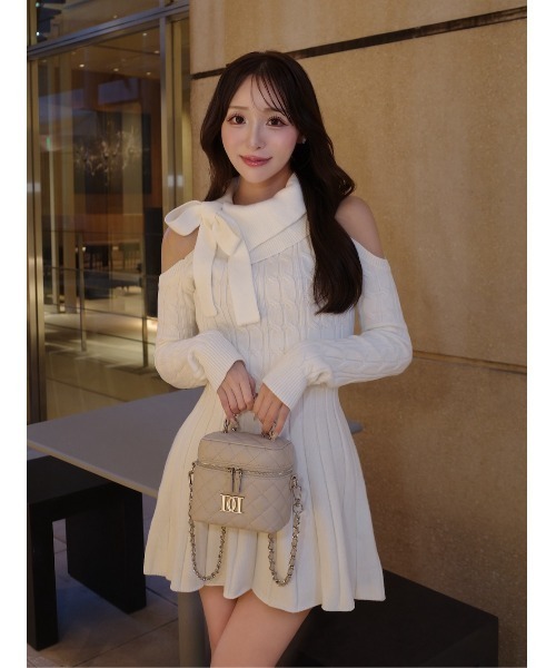 Darich（ダーリッチ） ワンピース アメスリフレアニットミニワンピース