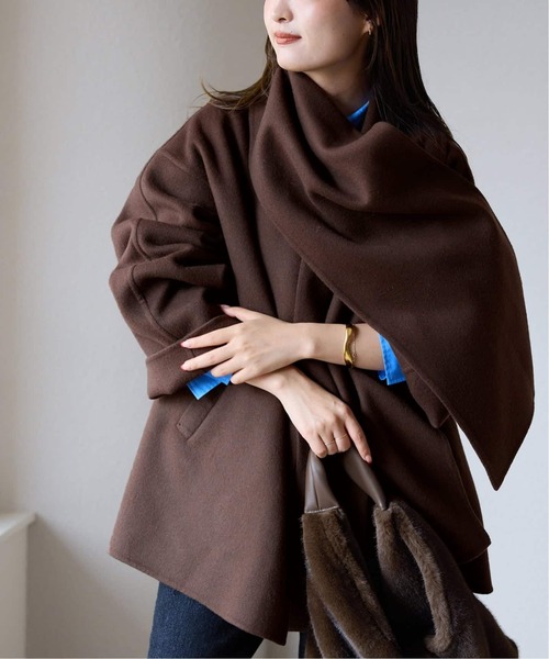 SLOBE IENA（スローブイエナ） ノーカラーコート コート 「ストール