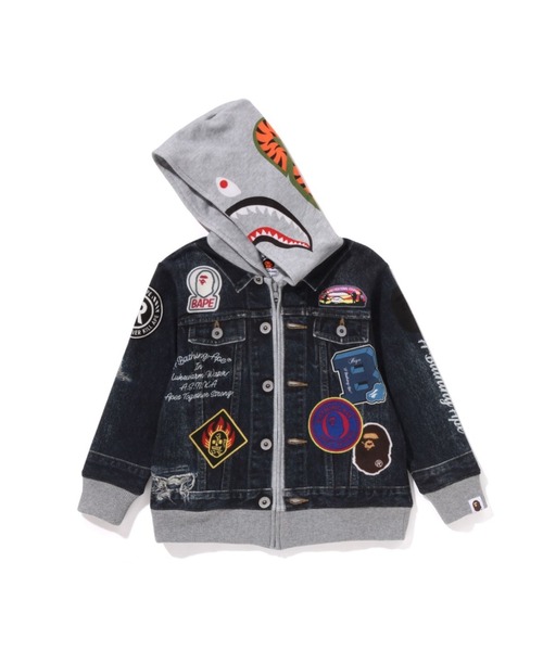 A BATHING APE（アベイシングエイプ） パーカー SHARK BAPE EMBLEM