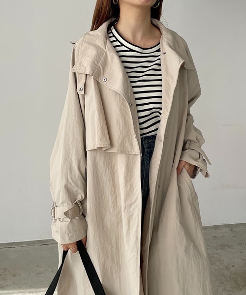 210nouve（トゥージュヌーヴ） トレンチコート コート スタンドカラー