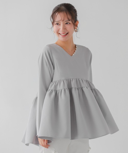 Fit more（フィットモア） ブラウス シャツ 「ZOZO限定カラー」Vネック